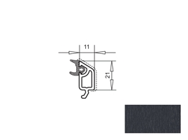Штапик SL 70 11-21 мм (36 мм) темно-серый антрацит 701605